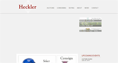 Desktop Screenshot of hecklerauction.com